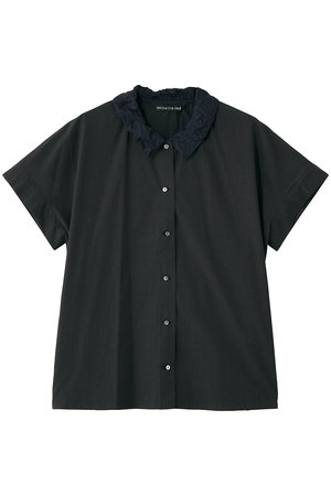 ミズイロインド/mizuiro indのwasher collar wide shirt シャツ(110400/110403)