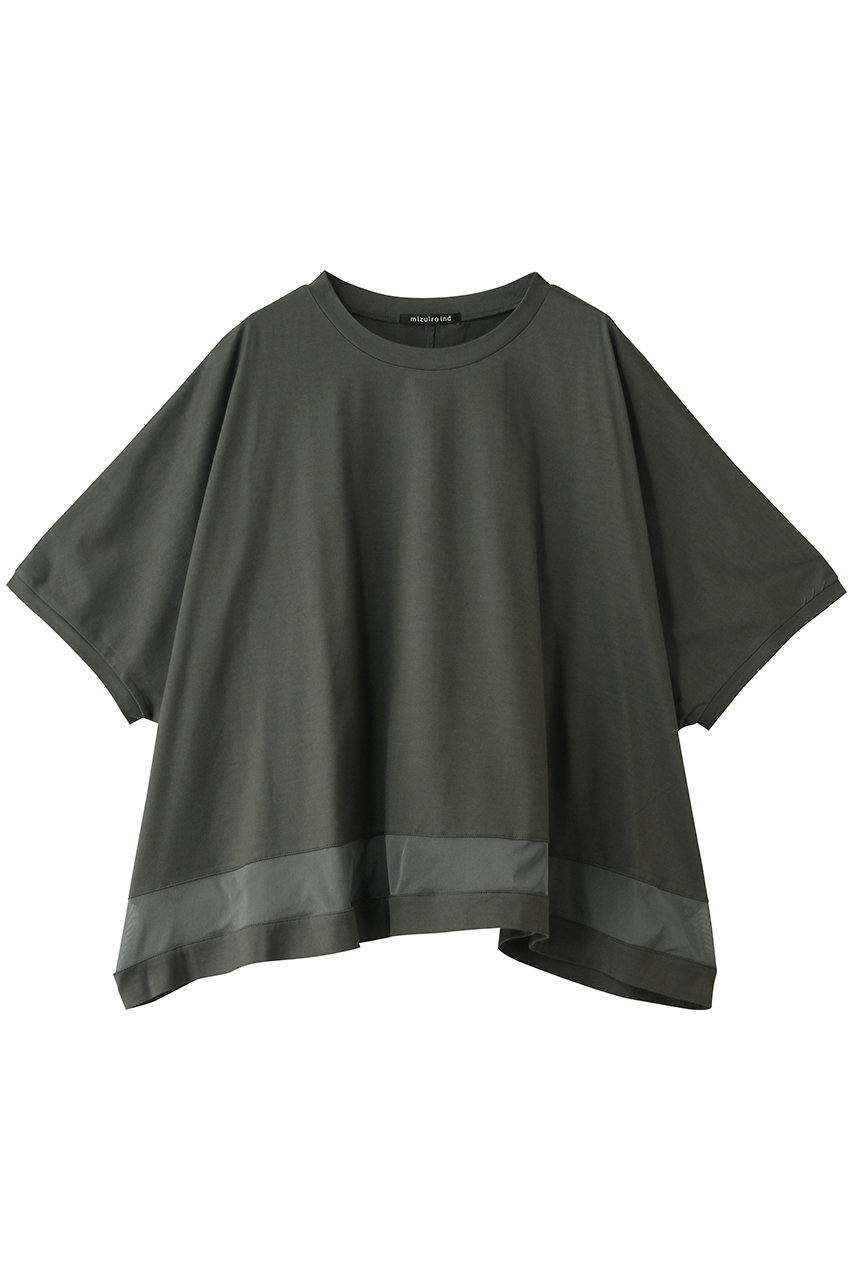 ミズイロインド/mizuiro indのmesh hem wide P/O プルオーバー(c.gray/2-210130)