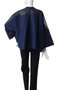 sheer shoulder stand collar wide shirt シャツ ミズイロインド/mizuiro ind