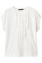 frenck slv frill P/O プルオーバー ミズイロインド/mizuiro ind off white