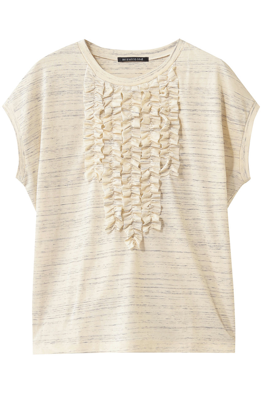 mizuiro ind frenck slv frill P/O プルオーバー (kinari, F) ミズイロインド ELLE SHOP