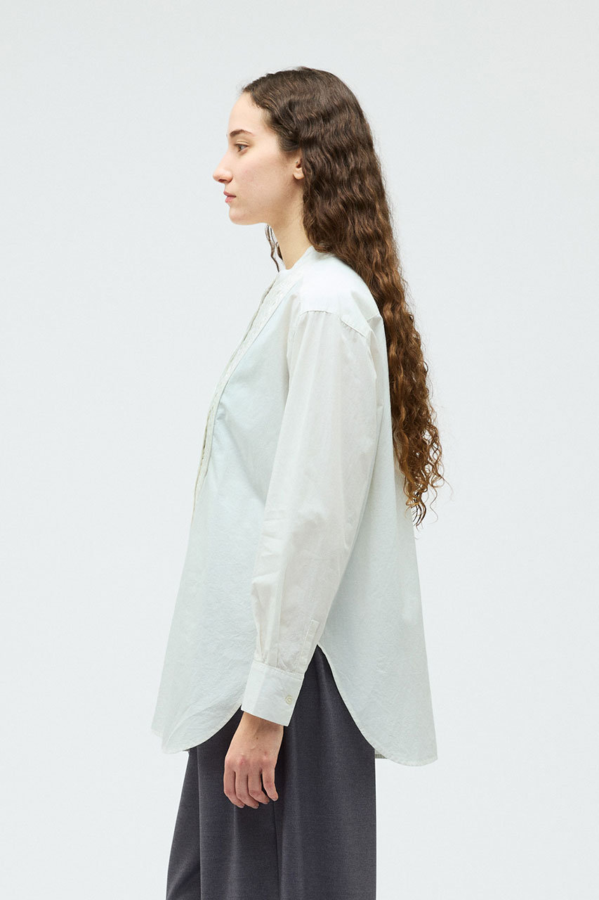 mizuiro ind(ミズイロインド)｜braiding cloth shirt シャツ/off white