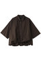 half slv ballon shirt シャツ ミズイロインド/mizuiro ind brown