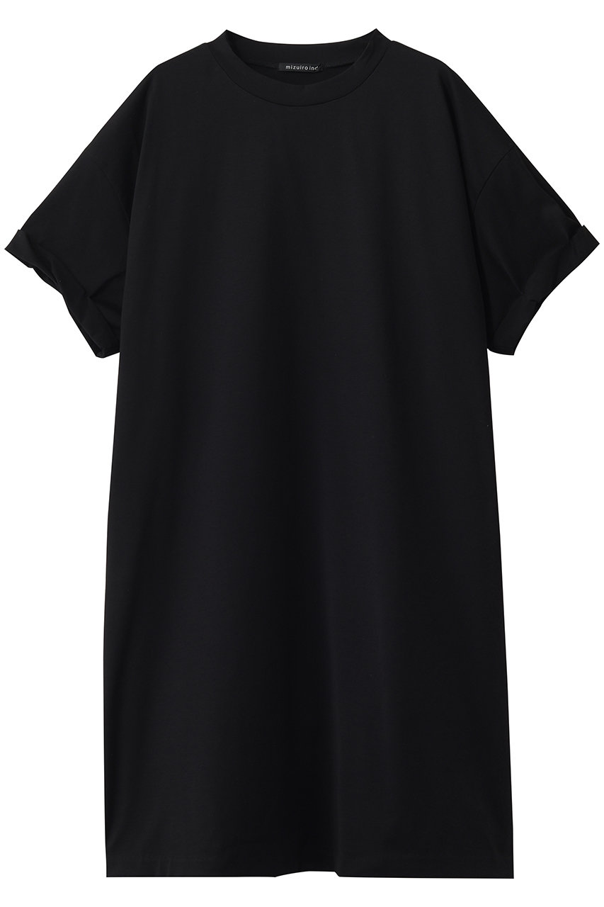 ミズイロインド/mizuiro indのroll up slv wide OP ワンピース(black/2-250108)