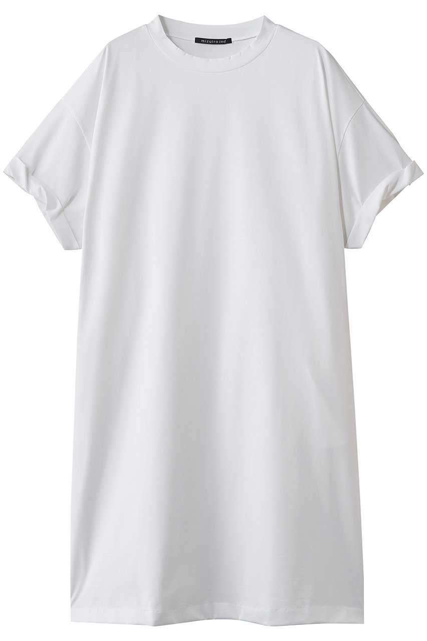 ミズイロインド/mizuiro indのroll up slv wide OP ワンピース(off white/2-250108)