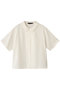 half slv shirt シャツ ミズイロインド/mizuiro ind off white