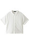 half slv shirt シャツ ミズイロインド/mizuiro ind white