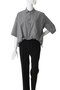 stripe half slv ballon shirt シャツ ミズイロインド/mizuiro ind