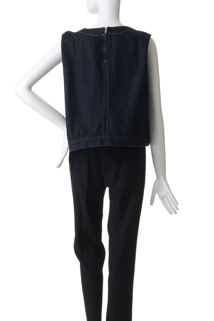mizuiro ind(ミズイロインド)｜denim vest ベスト/navy の通販