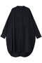 T/R  band collar long shirt シャツ ミズイロインド/mizuiro ind navy