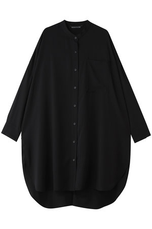 ミズイロインド/mizuiro indのT/R  band collar long shirt シャツ(110400/110402)