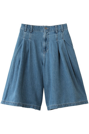 ミズイロインド/mizuiro indのhigh waist wide half PT パンツ(110600/110601)