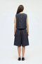 high waist wide half PT パンツ ミズイロインド/mizuiro ind