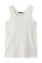 basic tank top トップ ミズイロインド/mizuiro ind off white