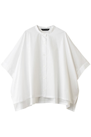 ミズイロインド/mizuiro indのhalf slv stand collar wide shirt シャツ(110400/110402)