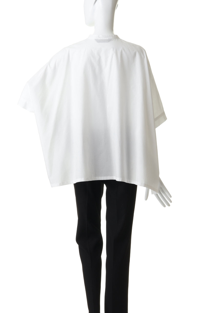 mizuiro ind(ミズイロインド)｜half slv stand collar wide shirt