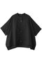half slv stand collar wide shirt シャツ ミズイロインド/mizuiro ind black