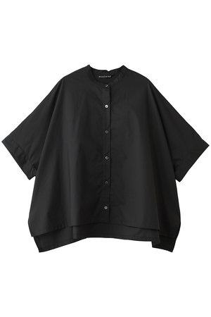 ミズイロインド/mizuiro indのhalf slv stand collar wide shirt シャツ(110400/110402)