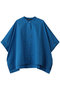 half slv stand collar wide shirt シャツ ミズイロインド/mizuiro ind blue