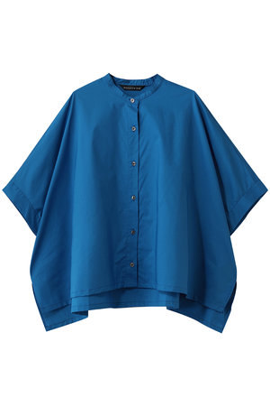 ミズイロインド/mizuiro indのhalf slv stand collar wide shirt シャツ(110400/110402)