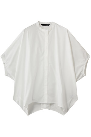 ミズイロインド/mizuiro indのstand collar cocoon shirt シャツ(110400/110402)