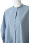 stand collar cocoon shirt シャツ ミズイロインド/mizuiro ind