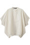 stand collar cocoon shirt シャツ ミズイロインド/mizuiro ind ivory