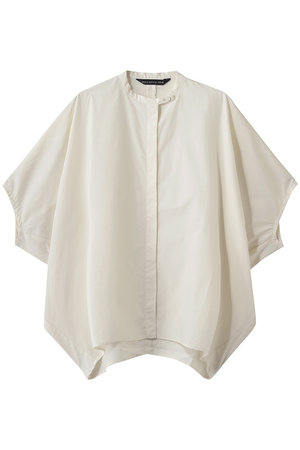 ミズイロインド/mizuiro indのstand collar cocoon shirt シャツ(110400/110402)