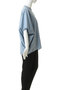 stand collar cocoon shirt シャツ ミズイロインド/mizuiro ind