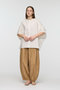 stand collar cocoon shirt シャツ ミズイロインド/mizuiro ind