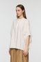 stand collar cocoon shirt シャツ ミズイロインド/mizuiro ind