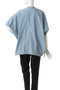 stand collar cocoon shirt シャツ ミズイロインド/mizuiro ind