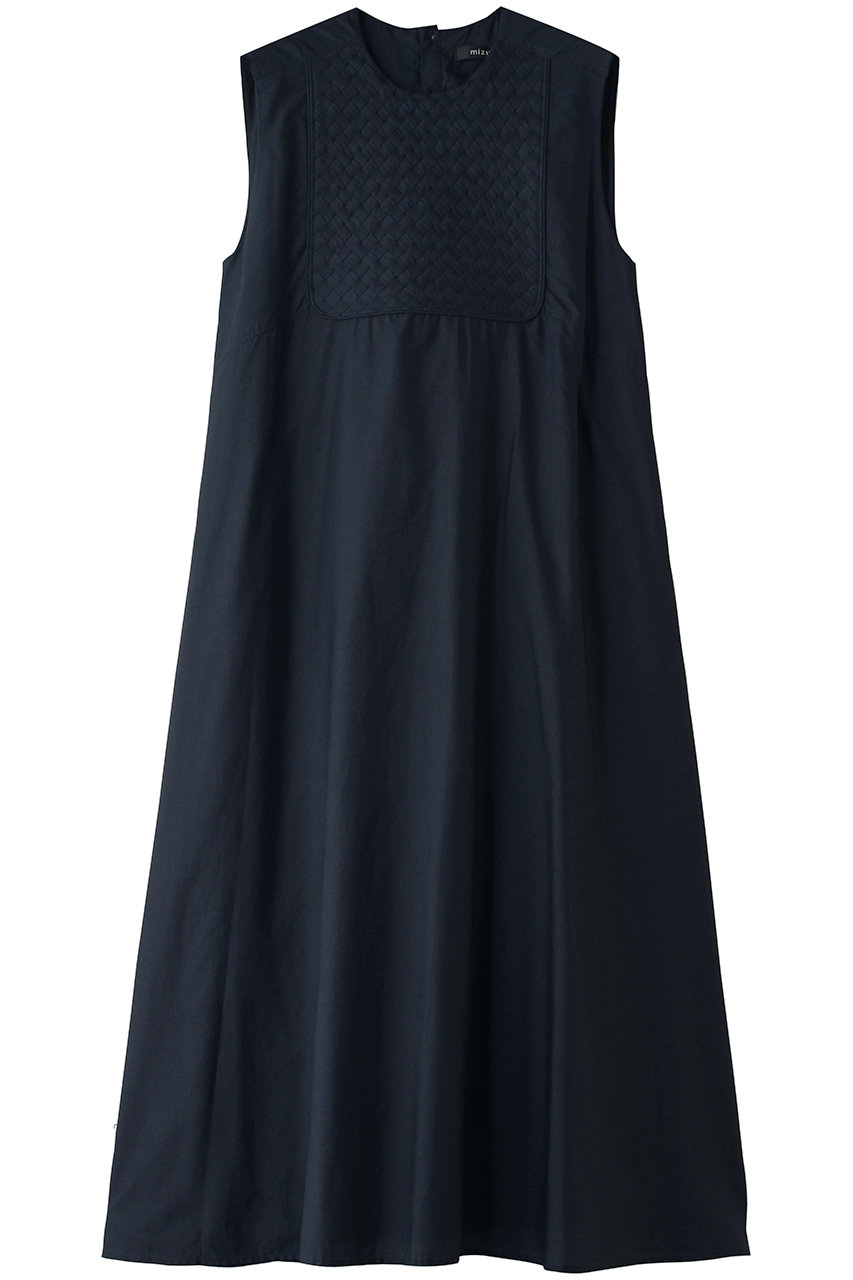 ミズイロインド/mizuiro indのbraiding cloth flare OP ワンピース(navy/1-250080)
