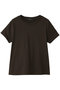 compact basic T Tシャツ ミズイロインド/mizuiro ind d.brown