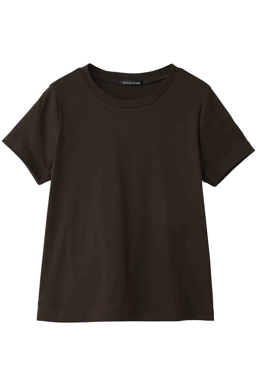 ミズイロインド/mizuiro indのcompact basic T Tシャツ(d.brown/2-210137)