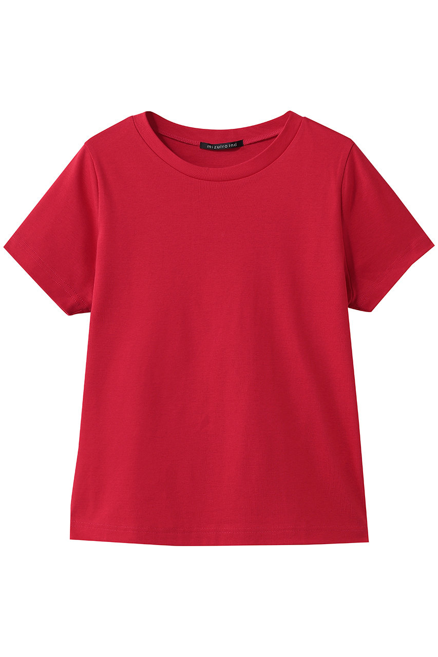 ミズイロインド/mizuiro indのcompact basic T Tシャツ(red/2-210137)