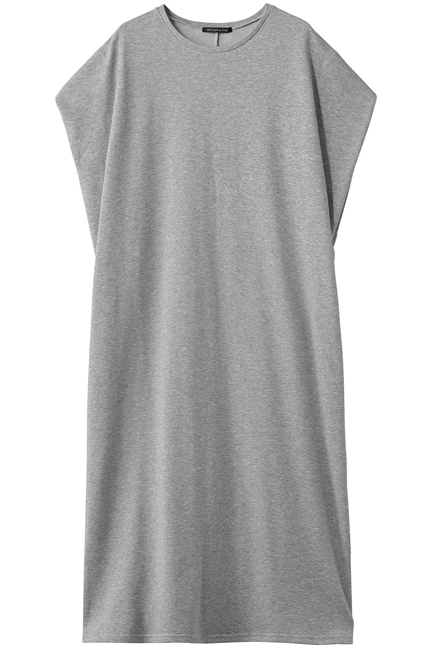 ミズイロインド/mizuiro indのfleece N/S long OP ワンピース(gray/1-250085)