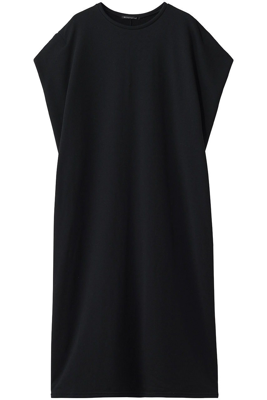 ミズイロインド/mizuiro indのfleece N/S long OP ワンピース(black/1-250085)