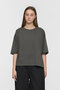 side slit wide tunic T shirt シャツ ミズイロインド/mizuiro ind