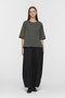 side slit wide tunic T shirt シャツ ミズイロインド/mizuiro ind