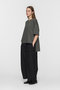 side slit wide tunic T shirt シャツ ミズイロインド/mizuiro ind