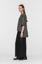 side slit wide tunic T shirt シャツ ミズイロインド/mizuiro ind
