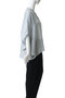 linen stand collar cocoon shirt シャツ ミズイロインド/mizuiro ind