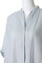 linen stand collar cocoon shirt シャツ ミズイロインド/mizuiro ind