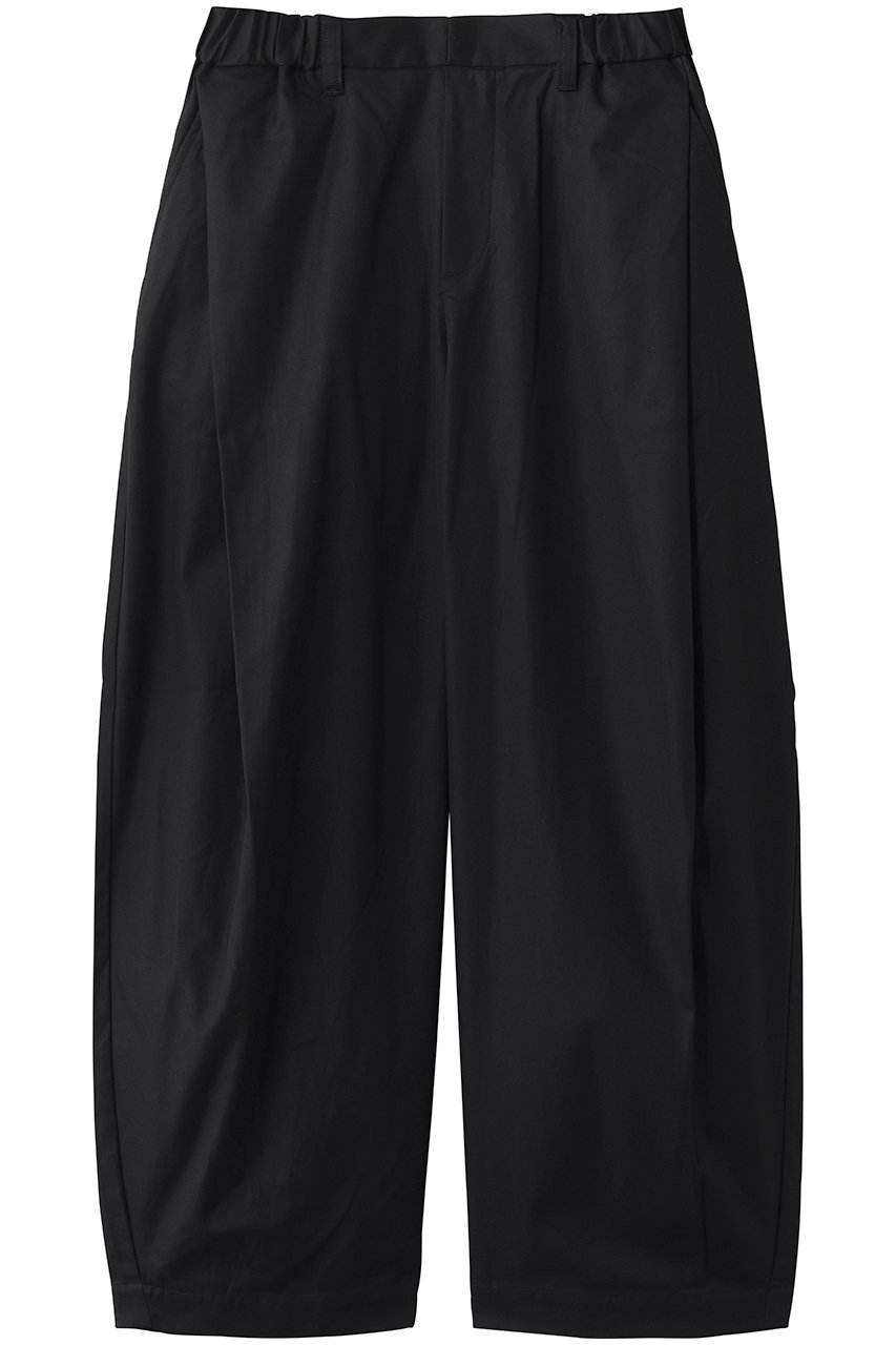 ミズイロインド/mizuiro indのtuck cocoon slacks スラックス(black/2-260102)