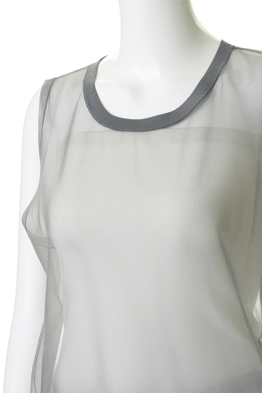 mizuiro ind(ミズイロインド)｜crew neck vest ベスト/gray の通販