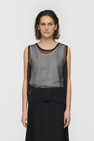 ミズイロインド/mizuiro indのcrew neck vest ベスト(110300/110301)