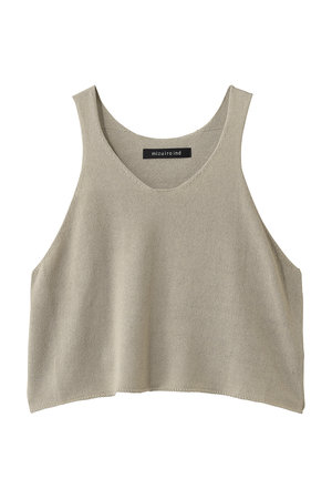 ミズイロインド/mizuiro indのU neck short vest ベスト(110300/110301)