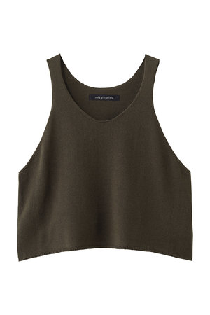 ミズイロインド/mizuiro indのU neck short vest ベスト(110300/110301)