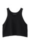 U neck short vest ベスト ミズイロインド/mizuiro ind black